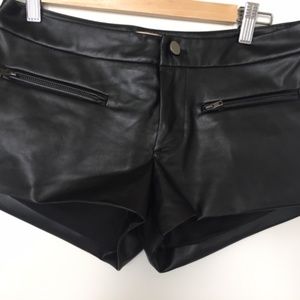 KITTENISH (PU) Leather Shorts